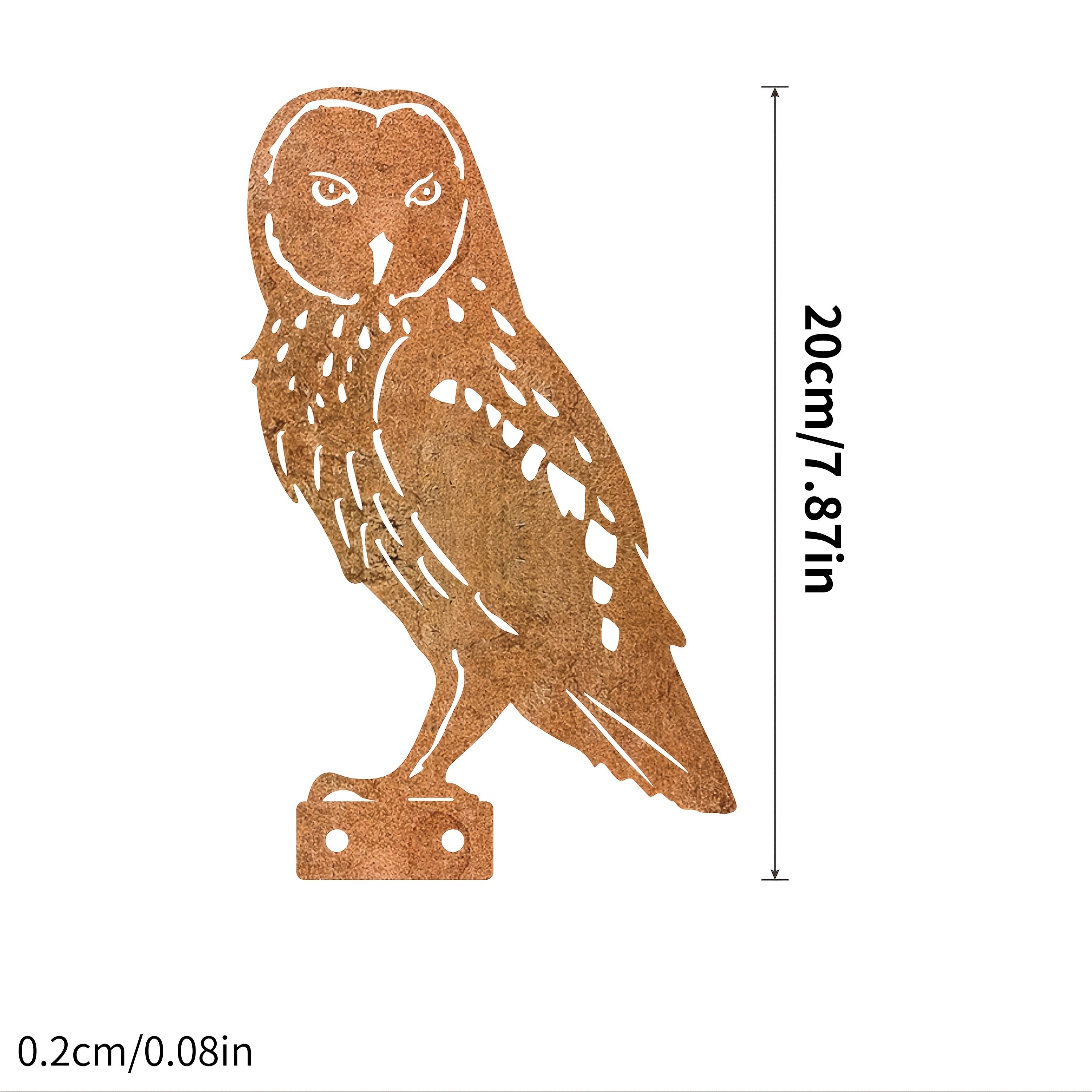 TEMU 2d Flat, [2d Flat] 1pc Acrylic Snowy Owl Garden Stake Decoration - Rustic Outdoor Decor - - Outdoor Lawn Art, Durable Garden Stake Suitable For