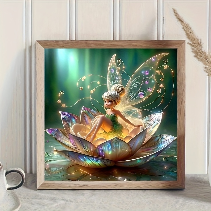 TEMU Kit de Peinture, Peinture 5D avec Strass Artificiels Ronds. Peinture à à Perles Complètes, Art Mural Peint