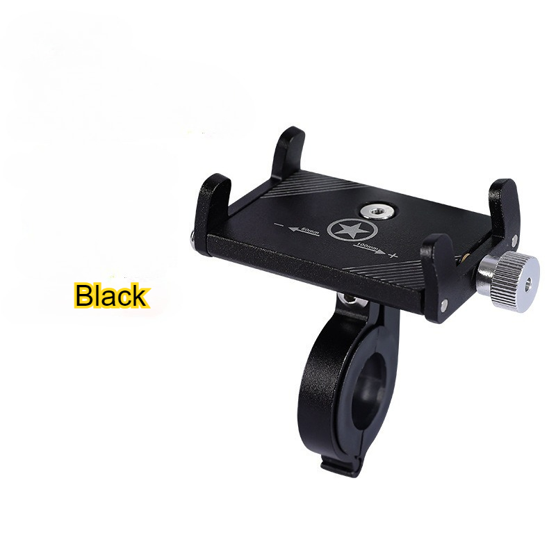 E-shop Aluminiumlegierung Fahrrad Handyhalter, Festrahmen, Motorrad Handy Navigationshalterung, Elektroroller Handyhalter