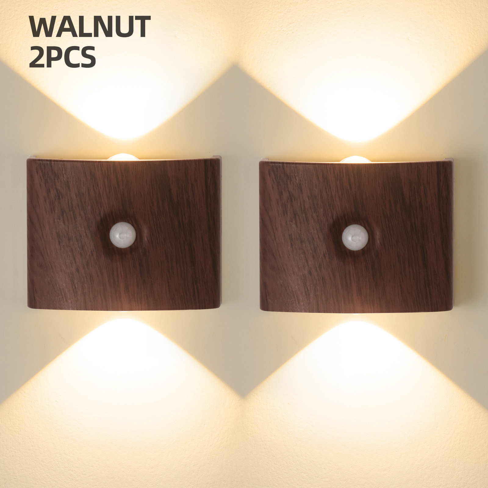 TEMU Applique Murale Intelligente, Applique Murale LED avec Variateur et Détecteur de Mouvement, Veilleuse Rechargeable par USB 1200mAh, Applique