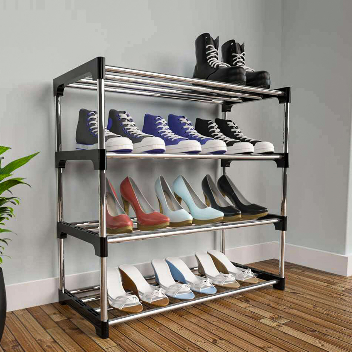 TEMU Shoe Rack With Multi-tier Shoe Organizer Storage Space