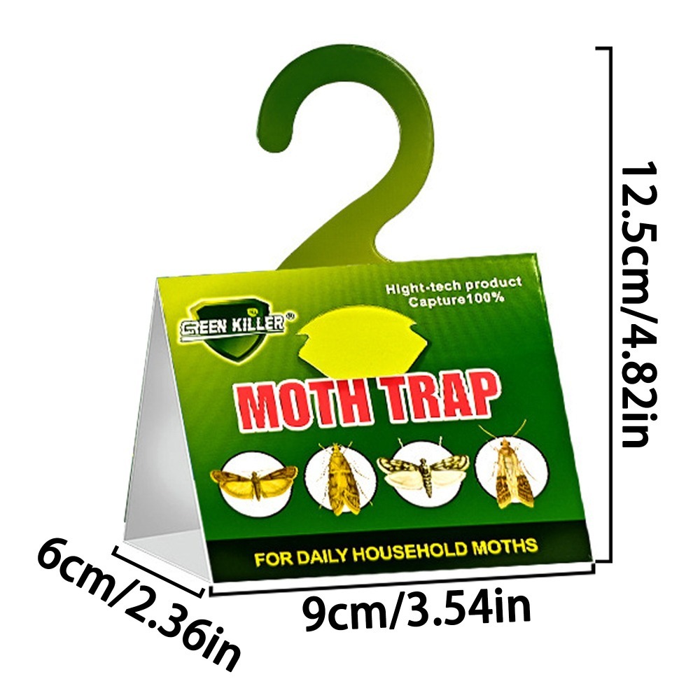 12pcs   traps moth catchers clothes moth   flying insect traps chemical free and bait free with hanging design   suitable for tabletop placement   and non toxic ideal for food storage areas and kitchens