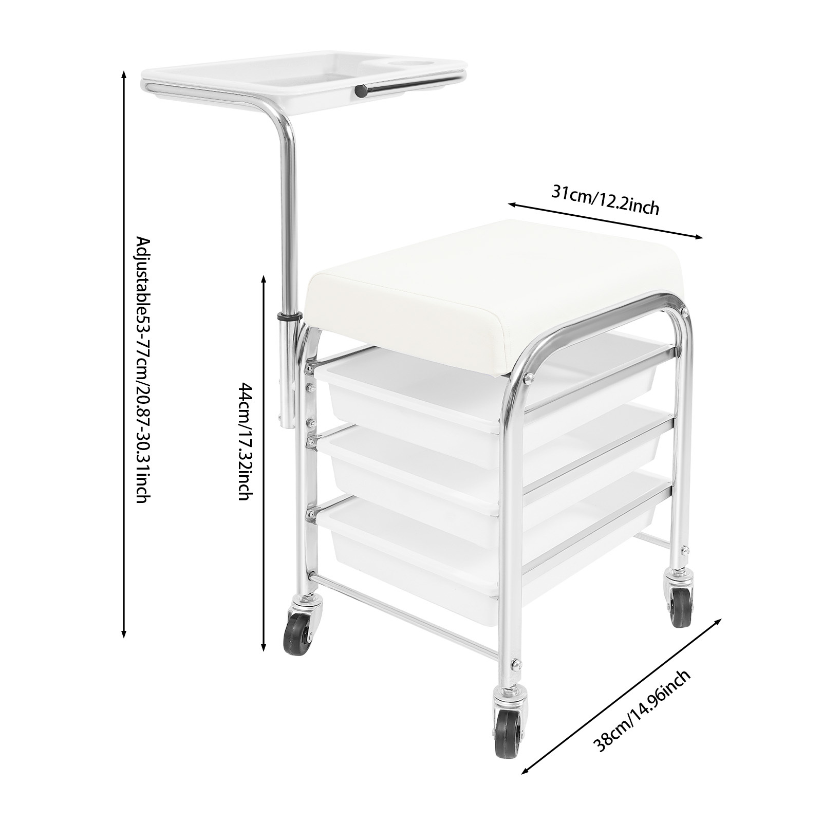 TEMU Manicure And Pedicure Tool Storage Cart, Salon Cart, Beauty Manicure Trolley