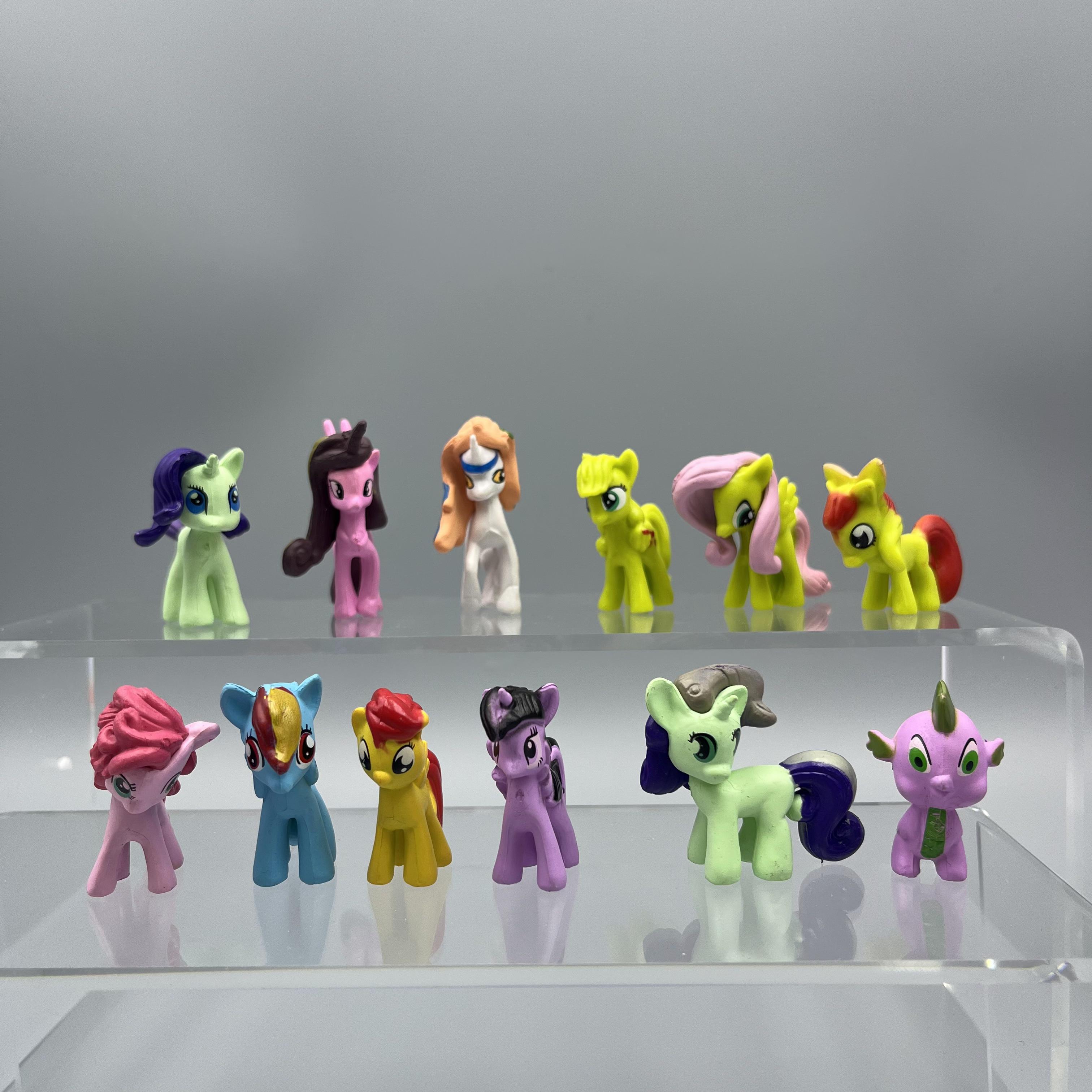 

12pcs Of Pony Creative Figurines, Desktop Decoration, Cake Adornment, And Holiday Gift For A .