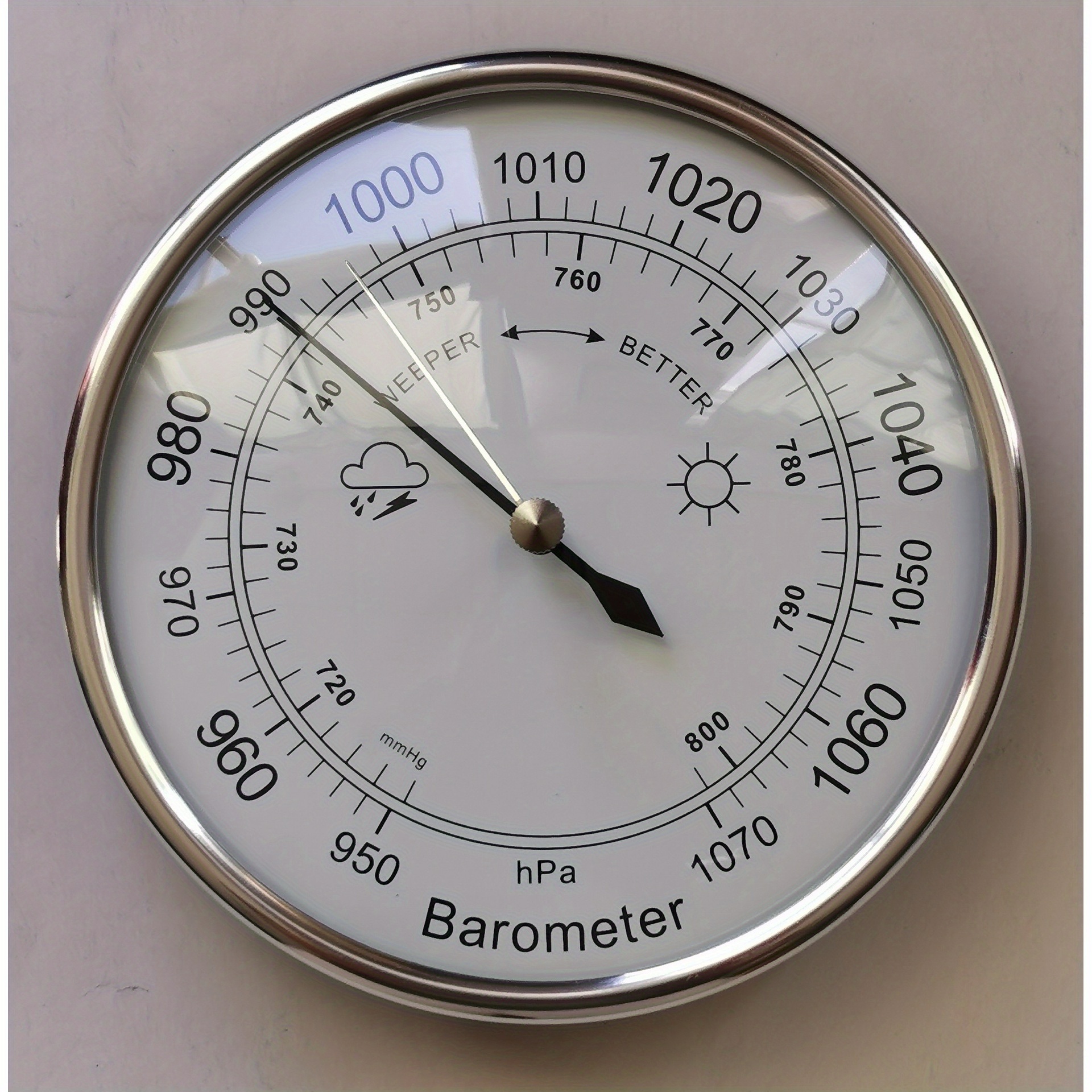 1pc innovative liquid free barometer and rain gauge real time weather change control essential for home meteorology