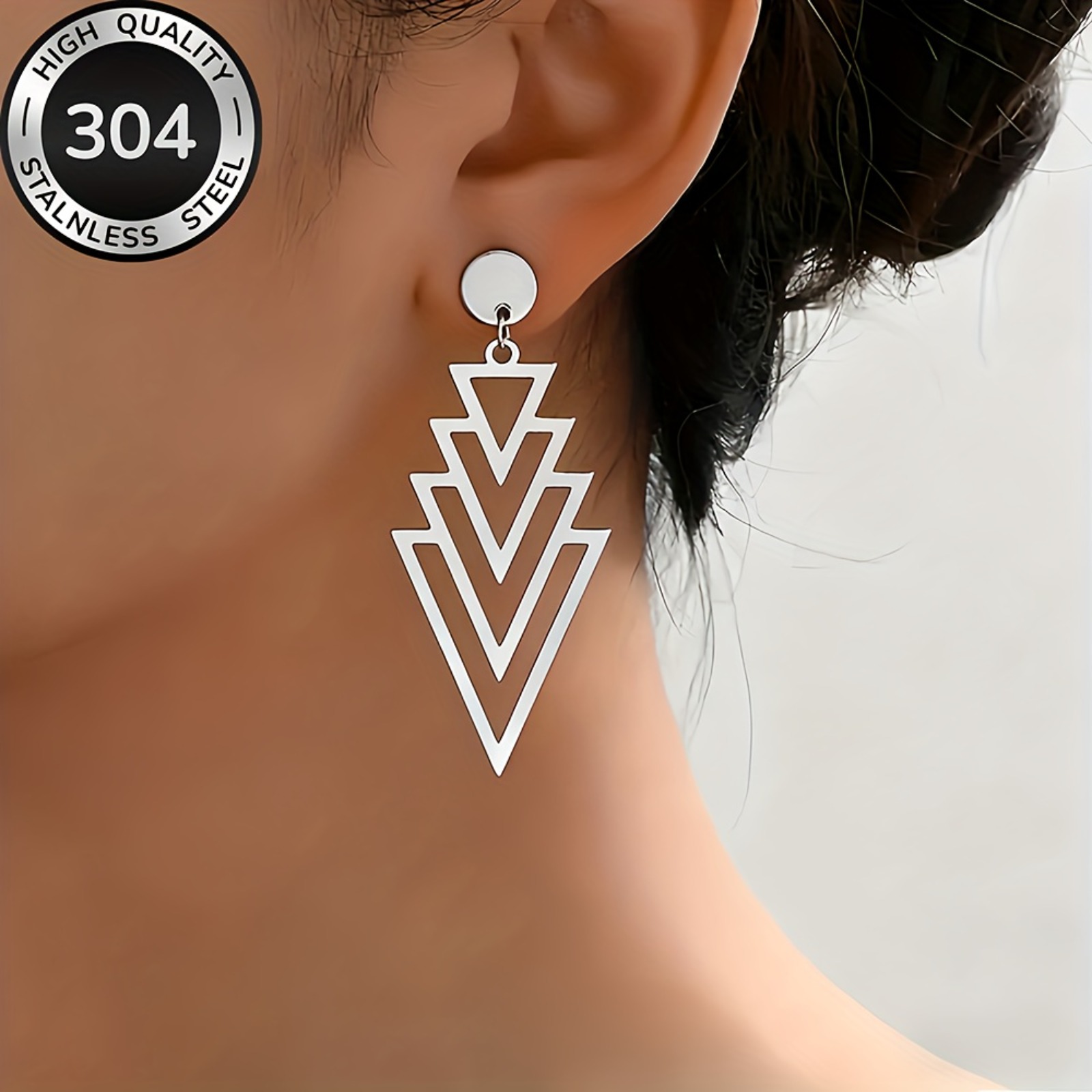 TEMU Women's Bohemian Geometric Drop Earrings With Fringe Tassels - Boho Dangle Jewelry Suitable For Daily Wear, Parties, Valentine's Gift, Elegant
