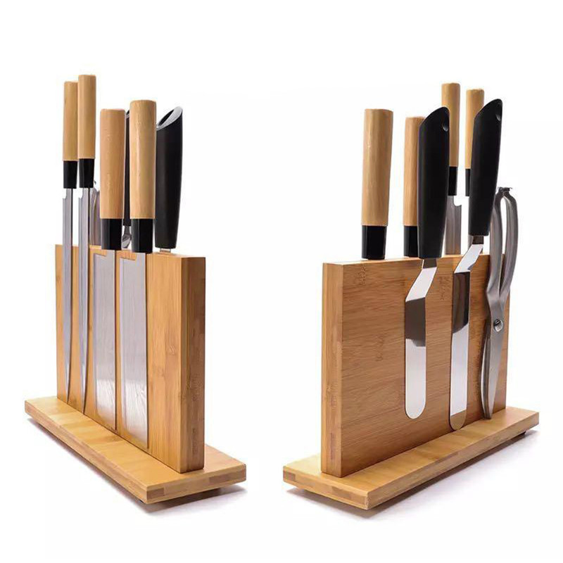 TEMU Double-sided Magnetic Knife Holder With Magnetic Base & Suitable For Kitchen - No-drill Wall Mountable Knife Organizer, Space-saving Rack For,