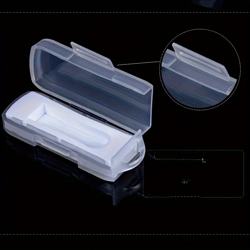 

8pcs Usb Flash Drive Dust Covers - Transparent, Boxes With Hooks For Otg & Rotary Drives