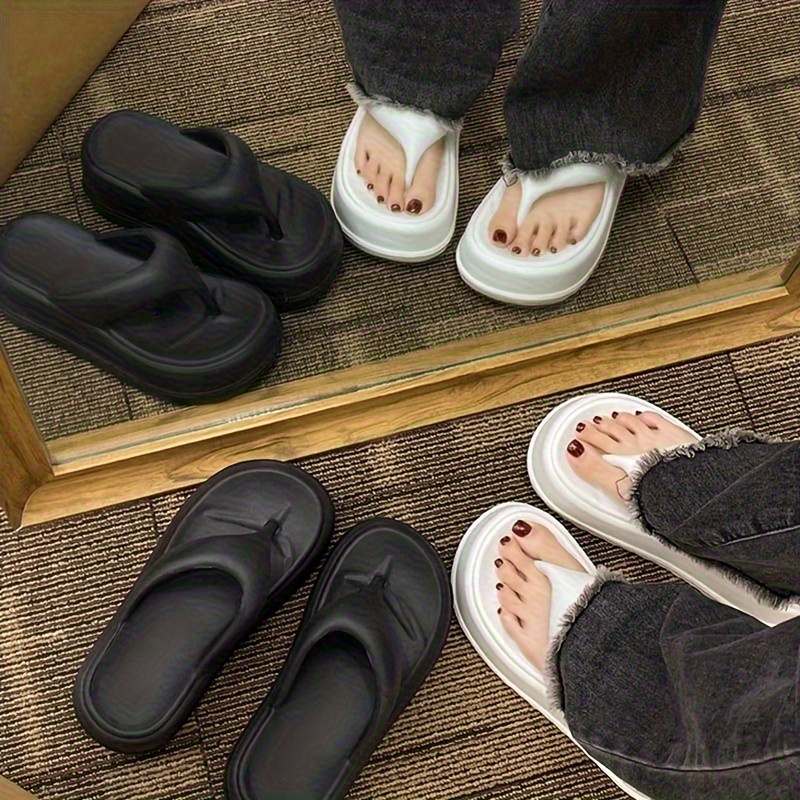 womens fashion thick sole soft cushion flip flops shock absorbing eva non slip sandals comfortable indoor outdoor beach shower slippers with open toe slip   all   casual thong sandals cute sandals indoor footwear opentoe footwear Product details 13