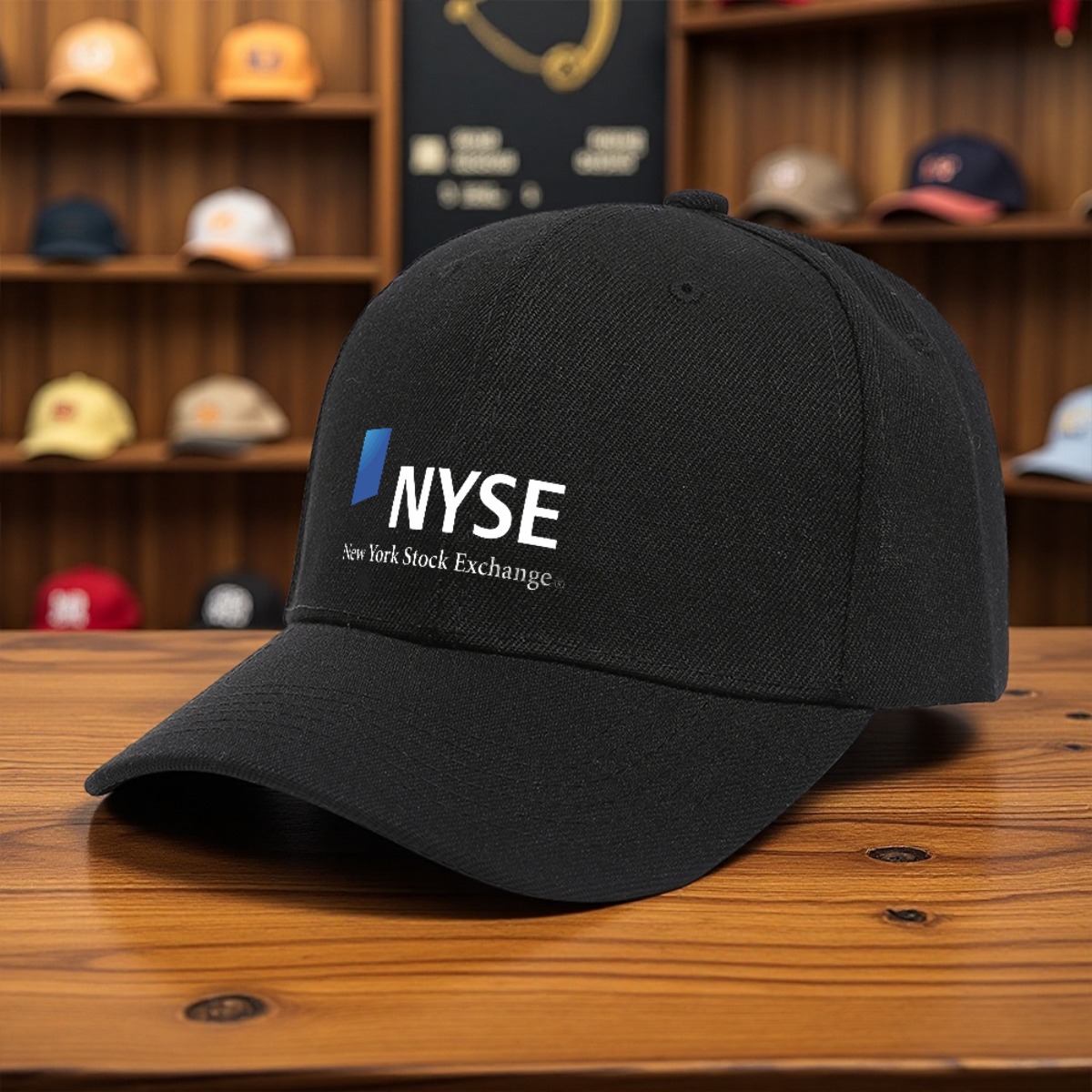 1pc   Stock Exchange Logo Cap - Unisex Lightweight   Hat with   Lettering &   Print, 10 Colors  ,   6-  for Casual & Formal Wear, Machine Washable for   Professionals &   Events