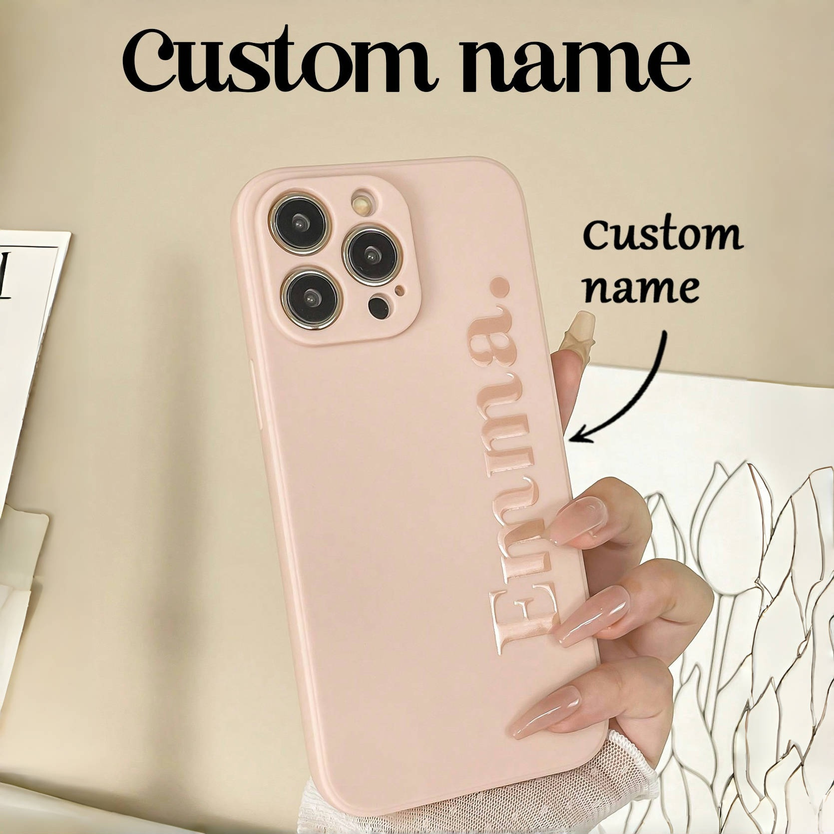 TEMU Custom Name Phone Cases For , Personalized Name Design Phone Cases, Custom Name Phone Cases With , Colorful Custom Pattern Phone Cases, Retro