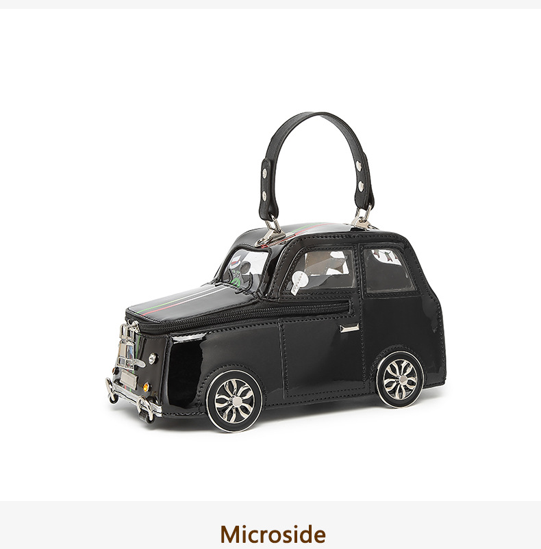 Women's 3D Mini Car-Shaped Handbag - Cute Purse with Adjustable Crossbody/Shoulder Strap, Golden-Tone Door Handle & Realistic Headlights - Pink/Golden/Black (-Like) Bag for Daily Use, Parties, - Stylish Gift Idea