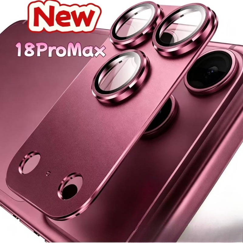 TEMU 6pcs Lens Protectors Fashion Aluminum Alloy Armor Phone Rear Camera Lens Films, Suitable For Iphone 18 Pro Max/18pro Latest Series, Full