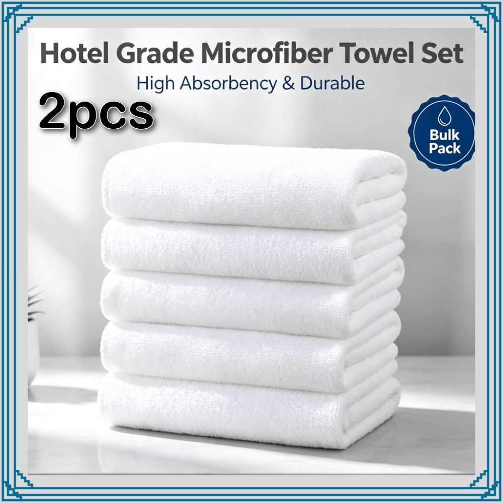 TEMU 2pcs Squares | .62 Inches | 11.8 X 11.8 Inches | Durable Polyester Microfiber Towels, Suitable For Home, Hotel, Camping, Bathroom Supplies, And