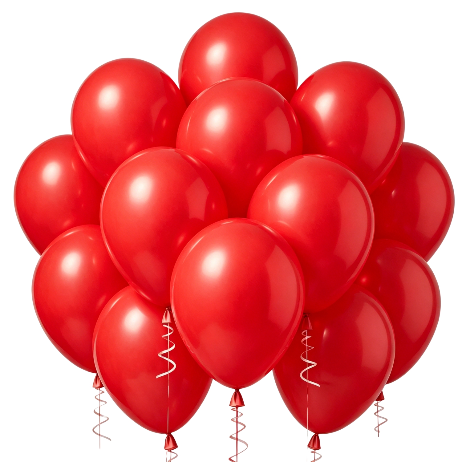 TEMU 35-pack 10-inch Round Helium Red Latex Party Balloons For Valentine's Day Princess Bachelorette Birthday Wedding Bridal Shower Party Decoration