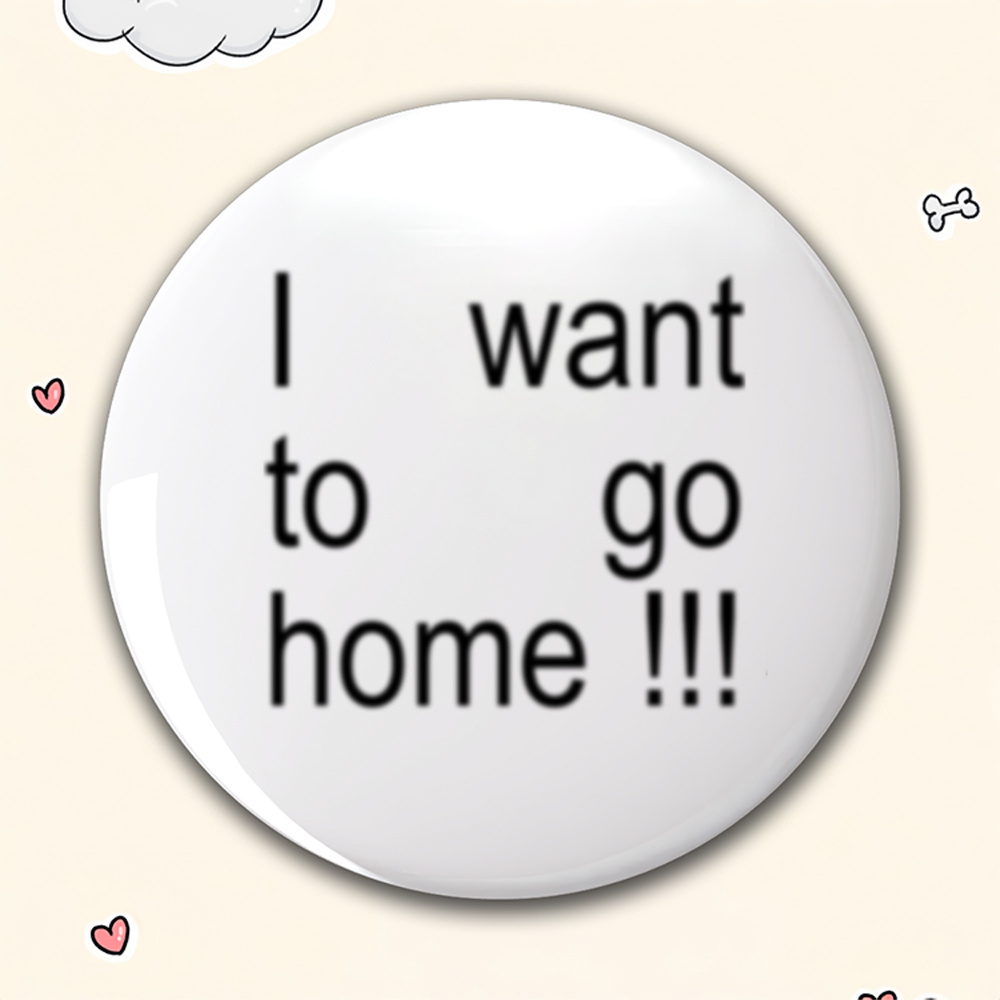 TEMU 1pc 2d Flat Men's Casual Circular Badge | Anime Cartoon Brooch, Fashionable And Gorgeous Accessory, Unisex Pin, Suitable For Fun Gifts Between