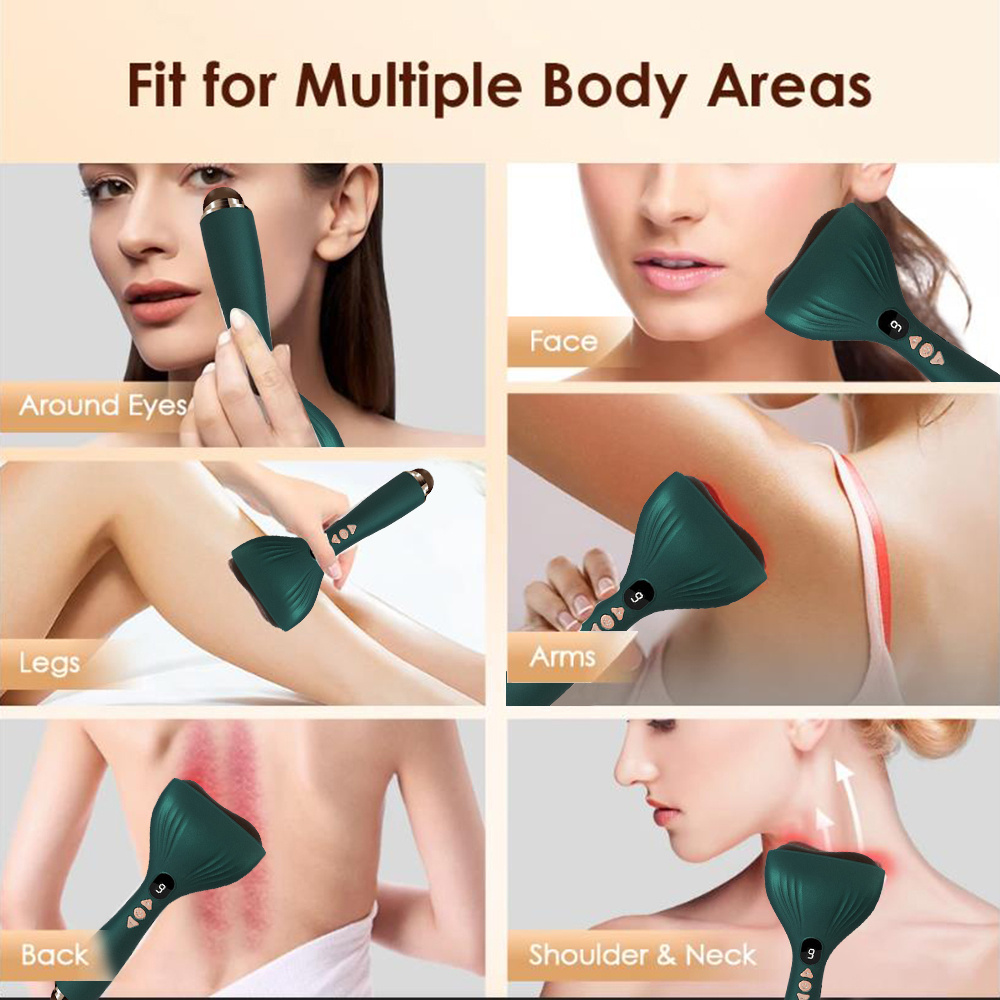 Vibrating Massager USB Electric Scraping Board, Rechargeable Battery, Portable Facial Massager with Adjustable Intensity, Ergonomic Design, Suitable for Home Use, Skincare Tool, Face Massager, Face Massager for Women, Beauty Routine - Image 9