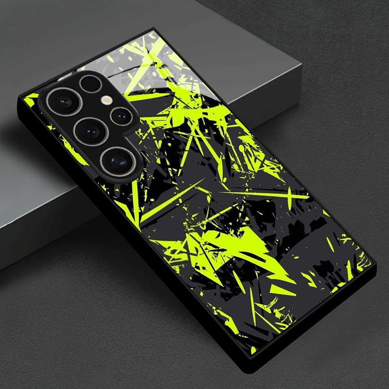 TEMU Phone Case - Fluorescent Visual Impact Phone Case For S26, S25, S24, S23, S22, S21, S20, A55, A54, A53, A36, A35, A34, A33, A23 A15 A14, A13,