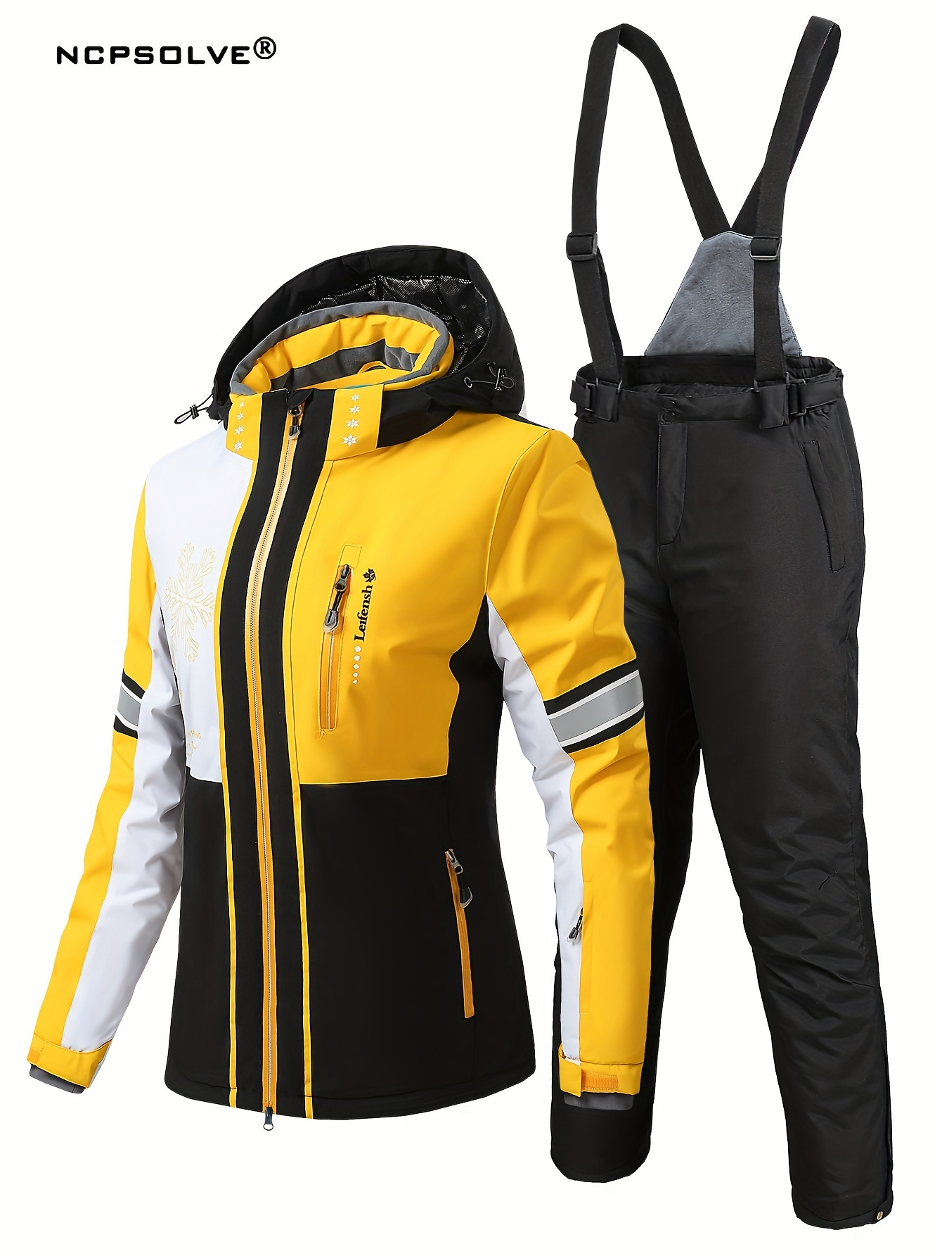 set damen skianzug komplettset (jacke hose) – kapuzen Temu Germany