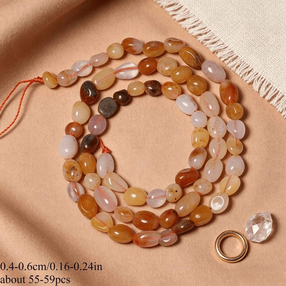 TEMU Natuursteen Irreguliere Rode Aventurijn Losse Spacer Kralen voor Sieraden Maken Armband Ketting Ambacht Naaiwerk, Cadeau Kralen Componenten