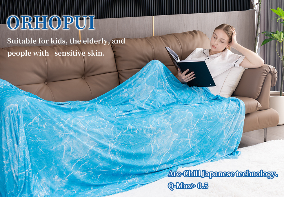 Cooling Blankets for Hot Sleepers - Summer Blanket Thin Lightweight Breathable Soft Double Side Enhanced Blanket for Bed Couch Sofa, Keep Cool for Night Sweats