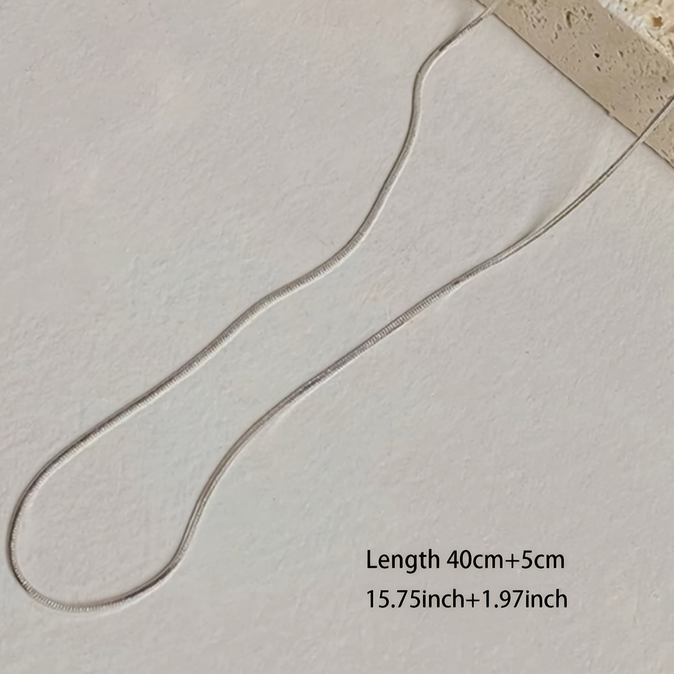 Golden Stainless Steel Snake Bone Chain Necklace