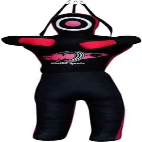 heavy duty mma grappling dummy with adjustable weight distribution reinforced stitching realistic training mannequin for judo karate boxing sandbag filled limbs canvas martial arts practice