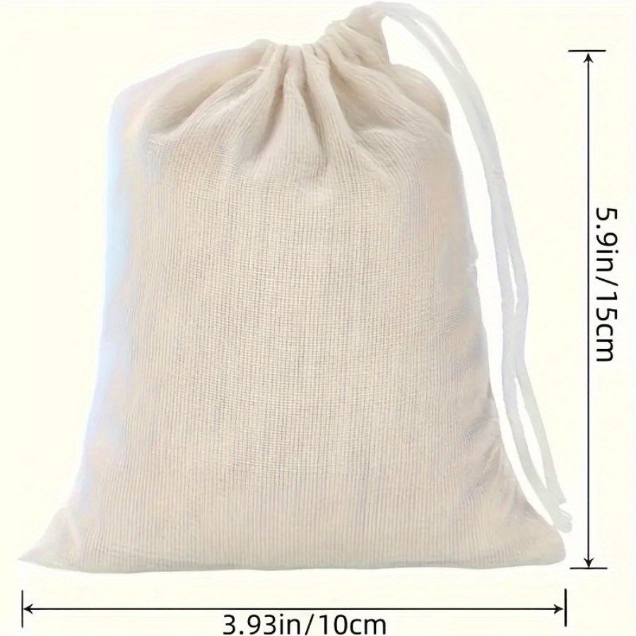 200pcs Reusable Drawstring And Linen, White, Perfectfor Storing Items Like Jewelry, Gifts for Wedding Parties, And for   Decorations, Jewelry Storage,  , Drawstring Closure, Elegant Packaging, Durable Material, Handmade Feel, Storage Pouches, Multipurpose Bags,  , Event Planners