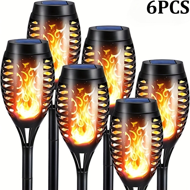 8/6pcs Solar Powered Outdoor Pathway Lights Courtyard Garden Landscape Decorative Lighting Lamps, Outdoor Lighting Landscape Lights Suitable For Garden Lawn Plug In Landscape Decorative Lights