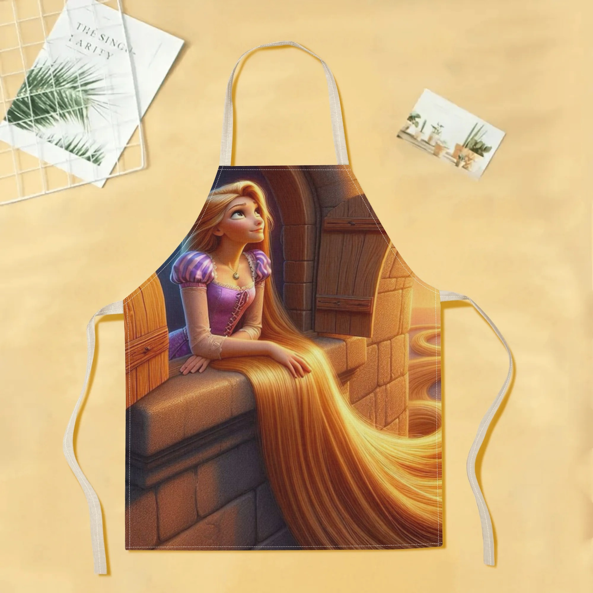 disney   waterproof apron -   polyester,  , no-lining, ideal for hotels, supermarkets, restaurants, fruit shops, milk tea stands, and home use details 1