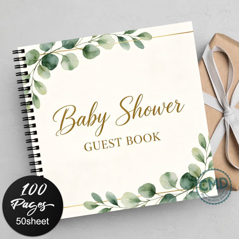 TEMU 1pc Baby Shower Guest Book, Guestbook For Weddings Bridal Showers Baby Showers Graduations Birthdays Funerals Anniversaries Receptions With