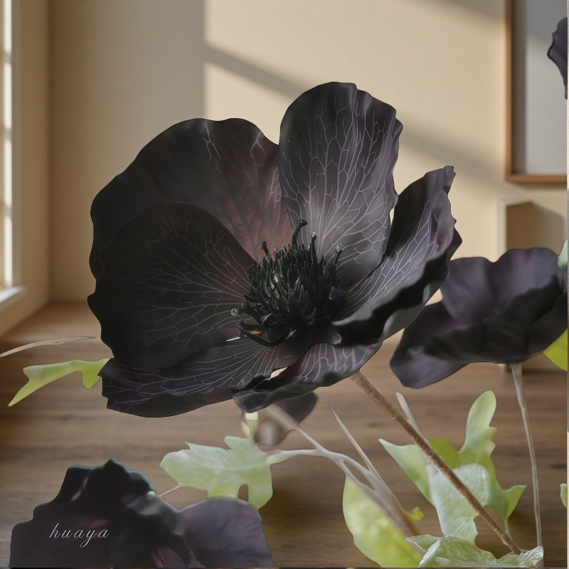 2 Premium Vintage knstliche Mohnblumen, realistisch blhende Mohnblumen  fr Hochzeiten, Verlobungen, Zeremonien, Heim-, Garten- Hofdekoration,  Foto-Requisiten, Bauernhaus- Bro-Dekor