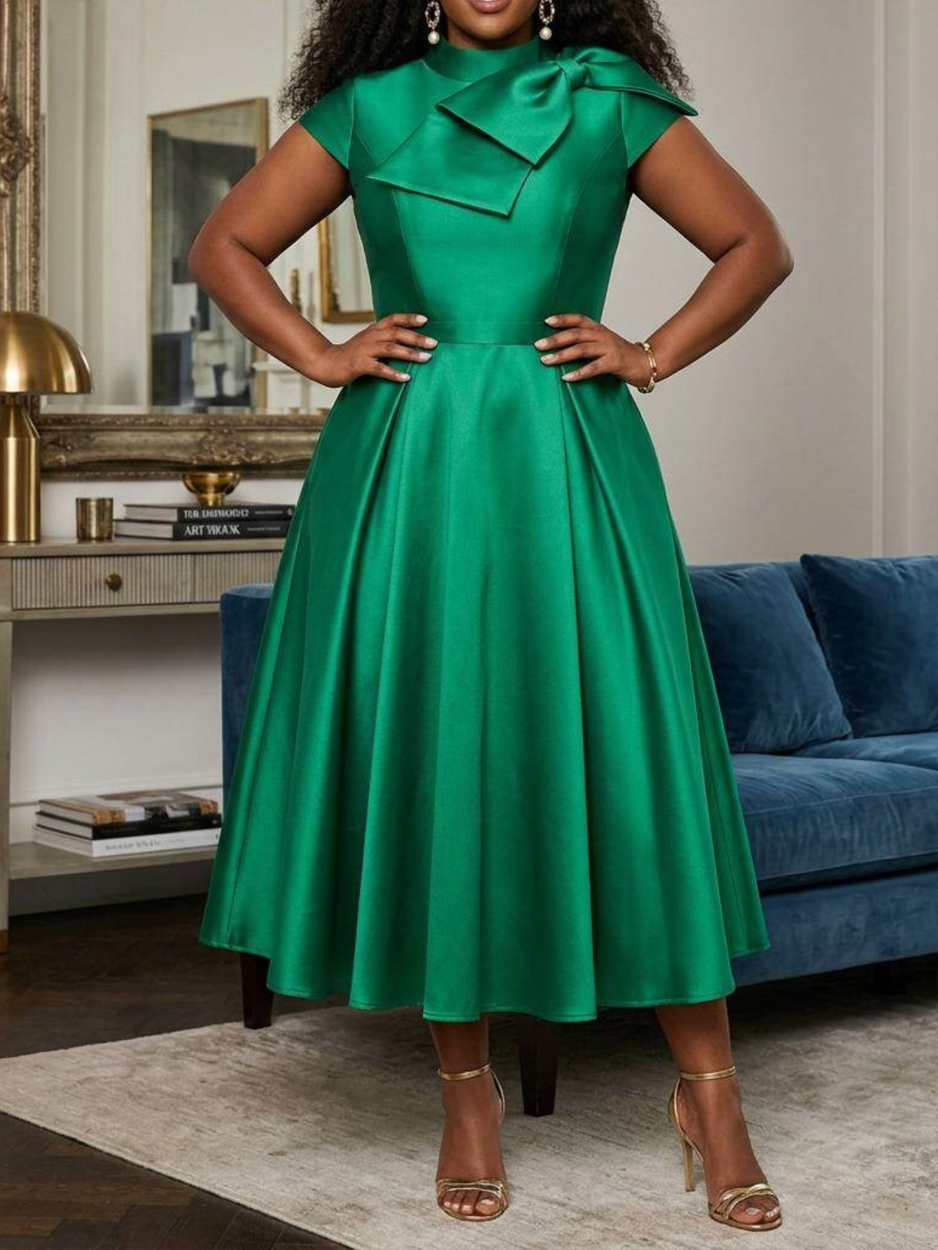 slim fit dress slacks Zapaka Women Dark Green Short Homecoming Dress A Line Spaghetti Straps Cocktail Dress with Appliques Beading, Dark Green / US18W main image 1