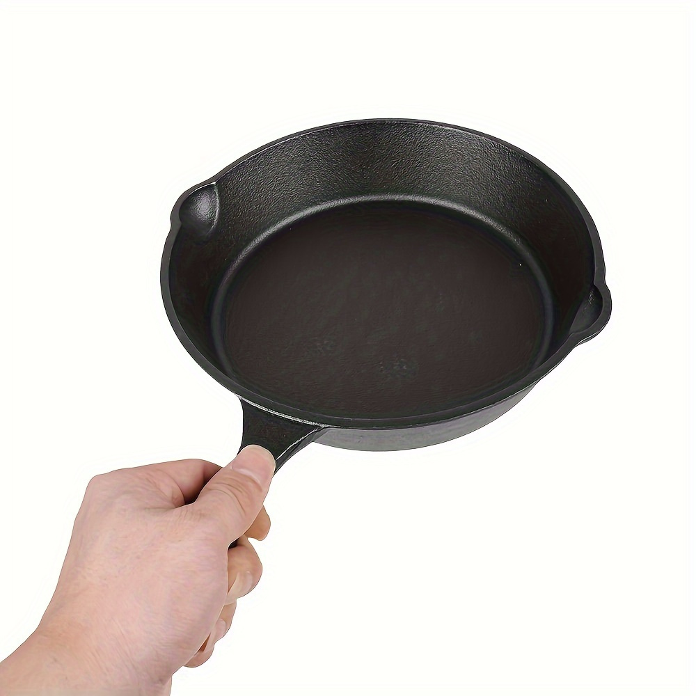 3pcs cast iron frying pan set non stick oven safe indoor outdoor compatible hand wash only 17cm   26cm cookware details 9