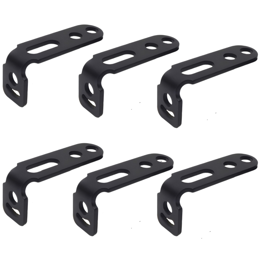 TEMU 6pcs Motorcycle Spotlight Mount Universal Adjustable Bracket For Scooter E-bike Fender Led Fog Light Holder Metal Moto Accessories