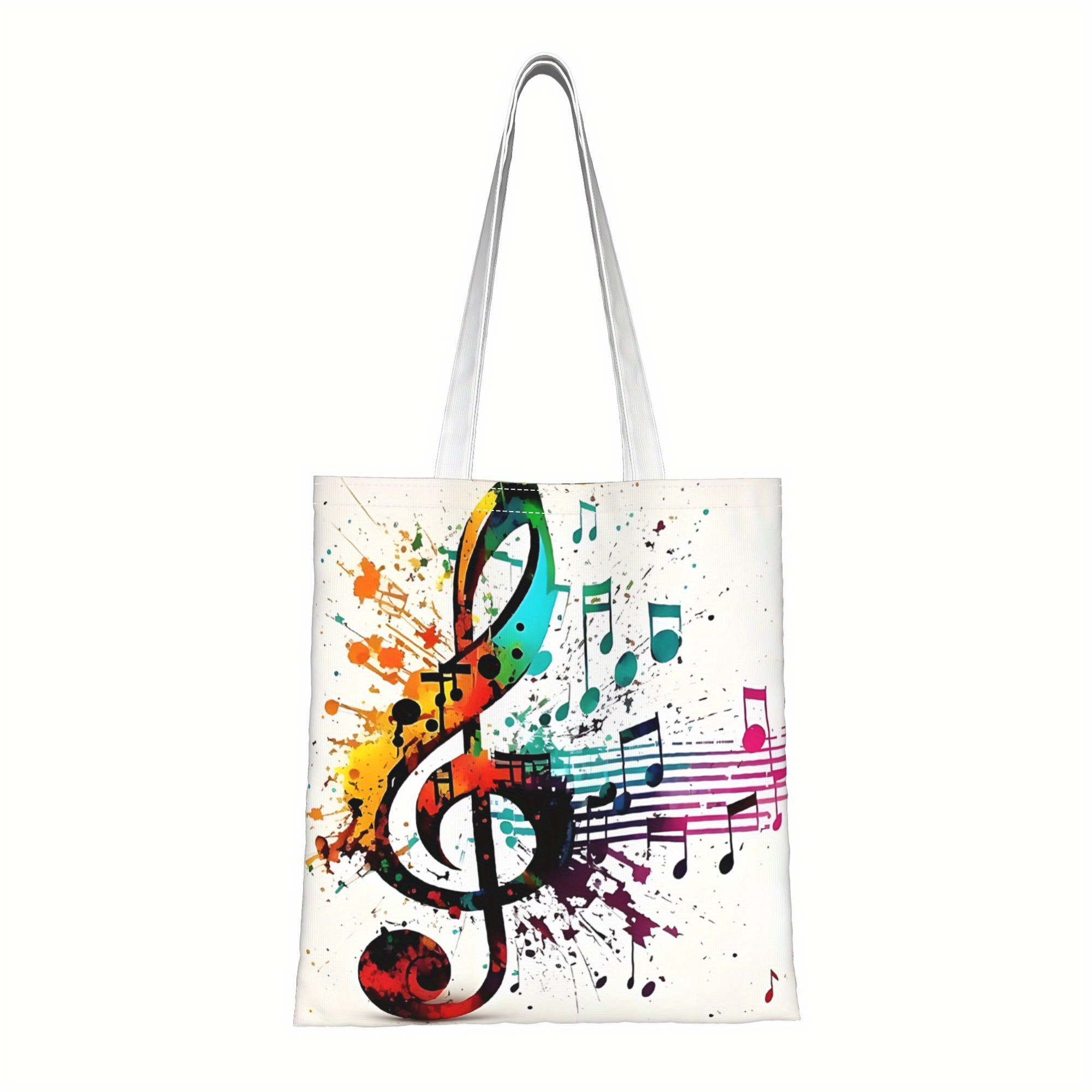 TEMU Daily Shopping Bag With Music Notes