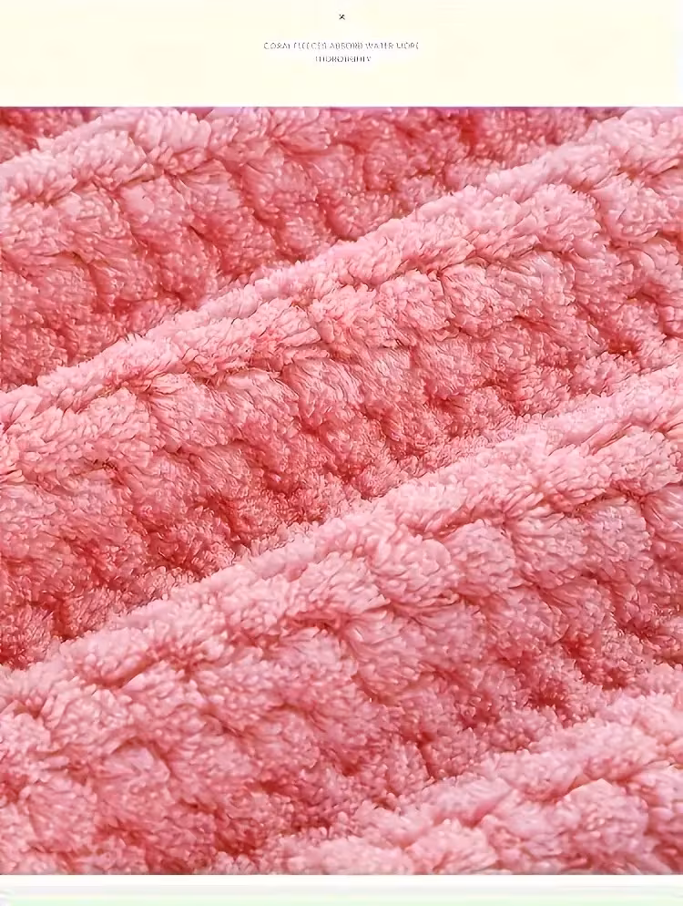 1pc of kitchen towel mixed color absorbent cloth suitable for household cleaning coral fleece wiping pad for countertops or tableware Product details 7
