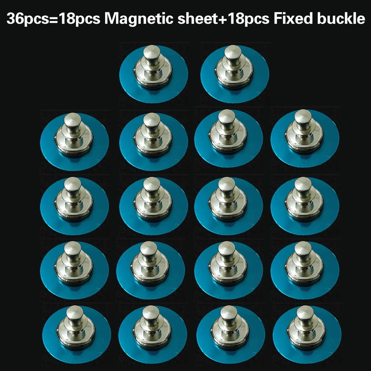 E-shop 36-tlg. Magnetische Vorhang-Clips im klassischen Metallstil, große Stifte – Geeignet für Zuhause, Schlafzimmer, Bürofenster, werkzeuglose