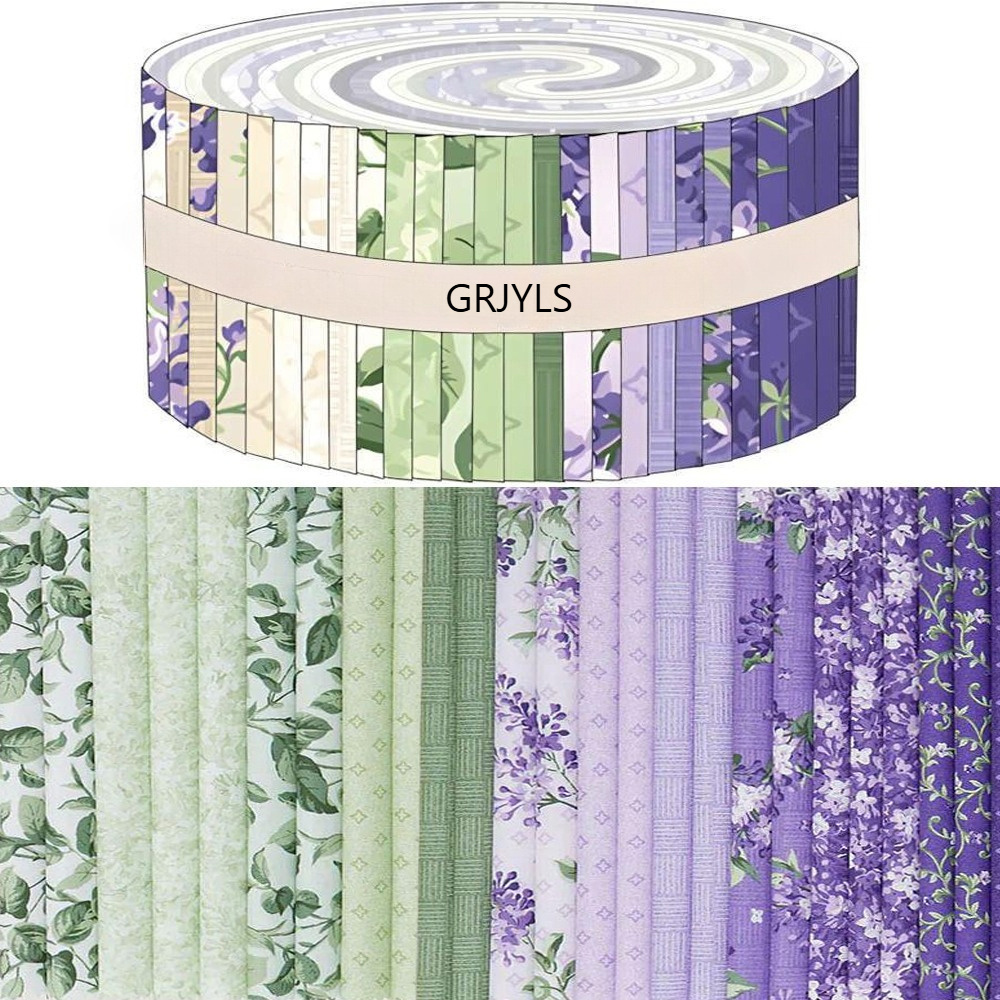 TEMU 40pcs 6.5 * 50cm (2.55 * 19.7in) Floral Series Sewing Fabric Bundles, Sewing Supplies Kit, Suitable For Handmade Stitching, Quilting, Doll