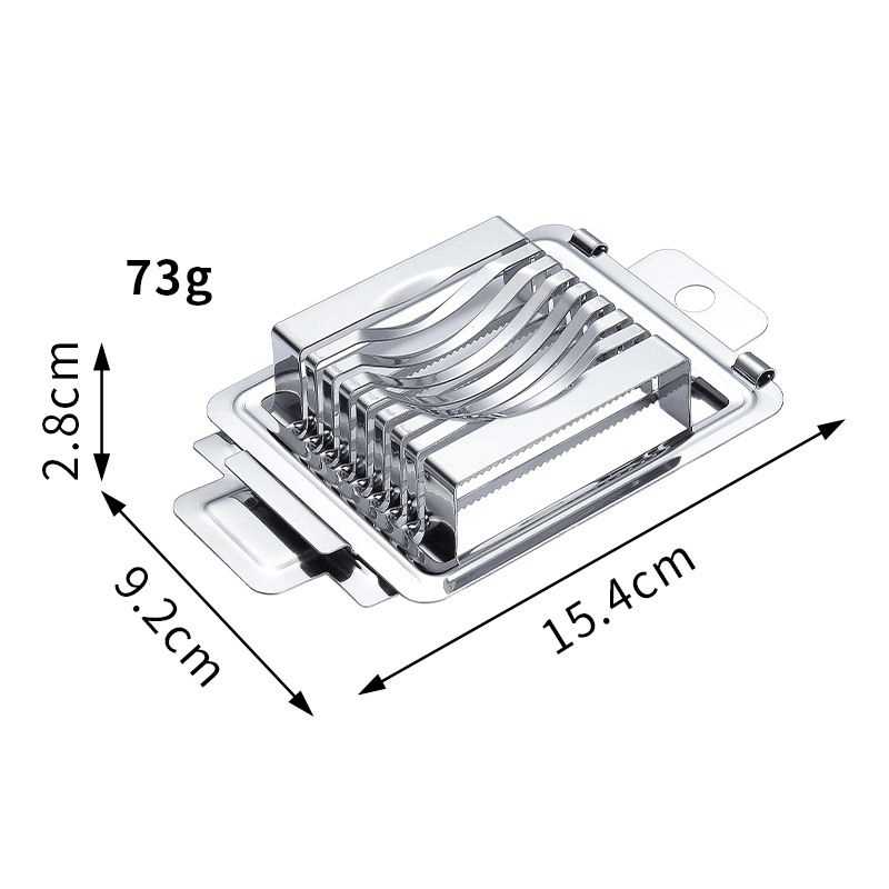TEMU 1pc Heavy Duty Slicer, Multifunctional Cutter Divider, Stainless Steel Wire Mesh Mushroom Tomato Slicer, Silvery, Grater, Kitchen Vegetable