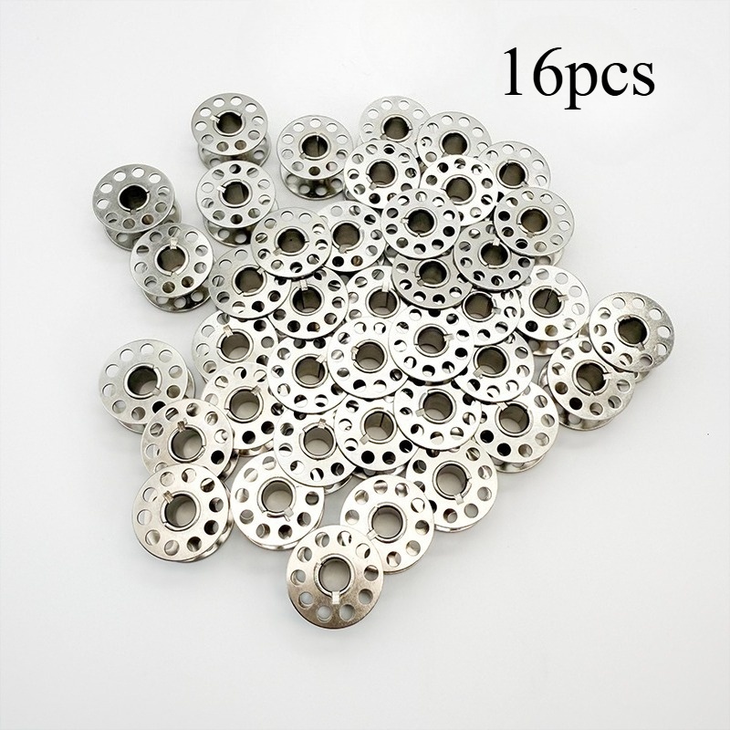 TEMU 16pcs Brother Compatible Metal Bobbins, Stainless Steel Sewing Machine Bobbin Case, Fits Cs/ Household Machines, Great Gift For Sewing Lovers