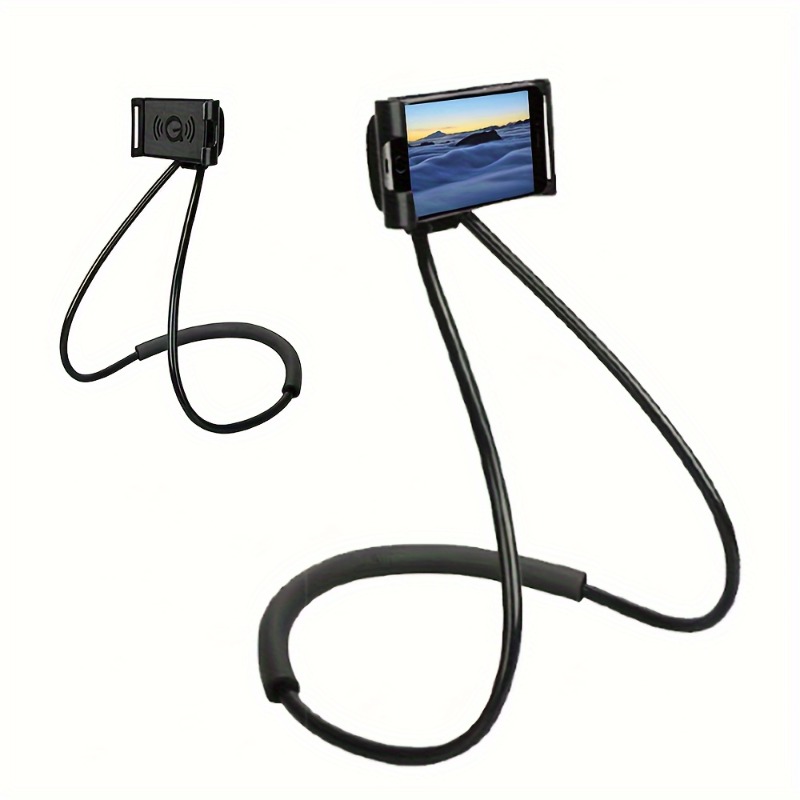 TEMU Soporte para teléfono móvil, tipo para colgar del cuello, soporte para selfies junto a la cama, soporte de escritorio para transmisión de