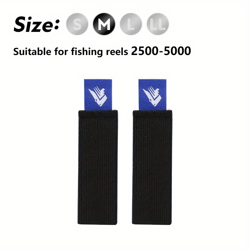 E-shop Set mit 2 flexiblen Angelrolle Spulenbändern mit Griffen, ideal für Angelzubehör und Werkzeuge