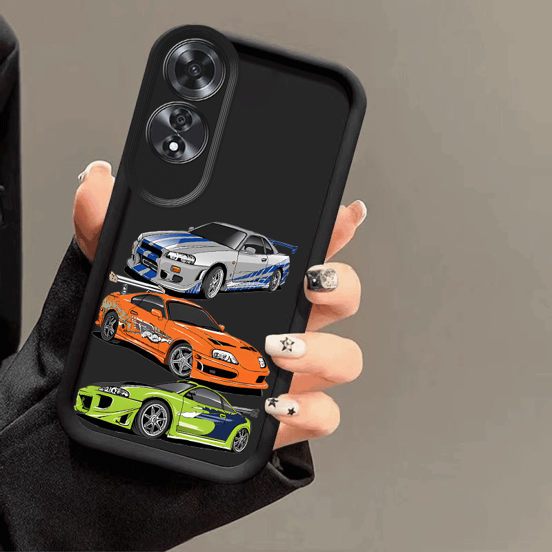 TEMU Phone Case: 3 Cars Pattern Case Suitable For Oppo A3/a3 Pro/a3x/a5/a5 Pro/a5x/a16/a17k/a18/a20/a38/a40/a55/a57/a57s/a58/a60/a78/a79/a80/a98/reno