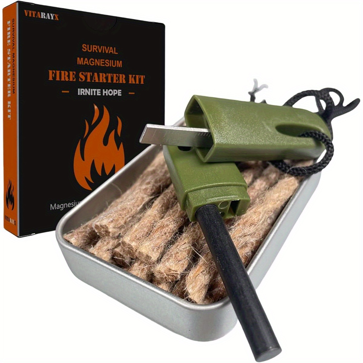 fire starting kit sold on Temu United States