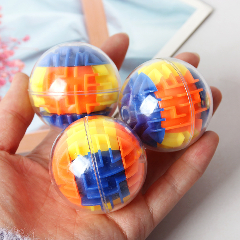 12pcs 3D Maze Memory Ball Puzzle Toys, Brain Teaser Set