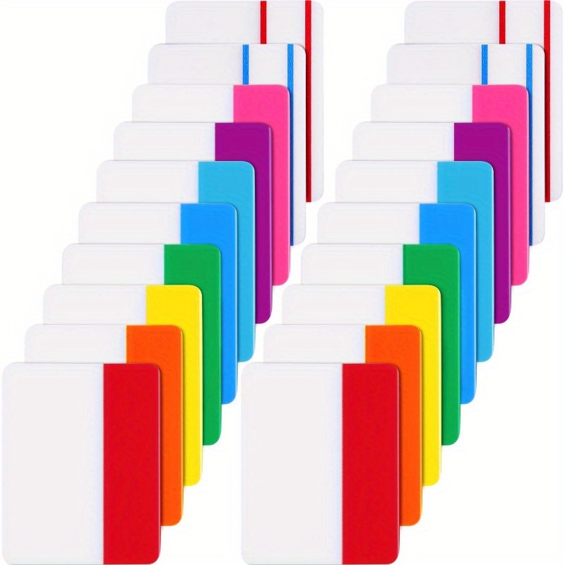 

400pcs 2- Tabs, & Repositionable Markers - For Organizing Files, Books &