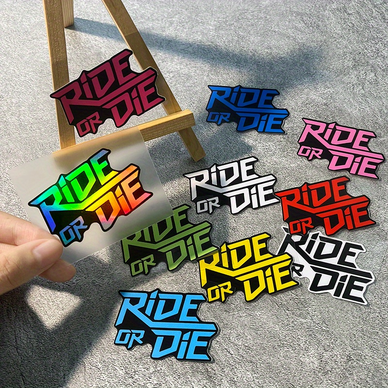 1 Radsport-Enthusiast Laser-Reflexfolie  Wasserdicht, sonnenbestndig,  einfach anzubringender Aufkleber fr Rennrad, Mountainbike-Helmrahmen,  Gabel Motorradhelm-Zubehr