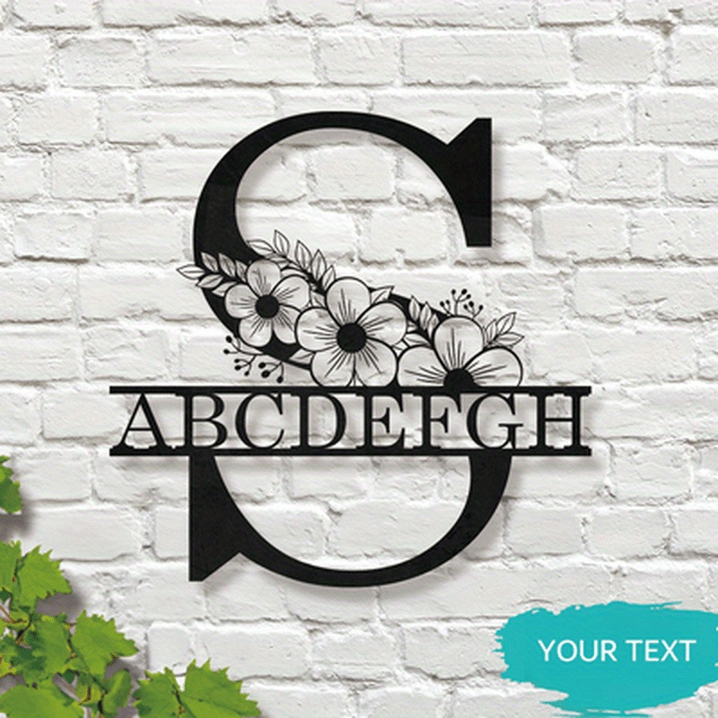 customizable iron monogram   elegant personalized name sign with   ideal for home decor wedding favors and special celebrations suitable   14 details 2