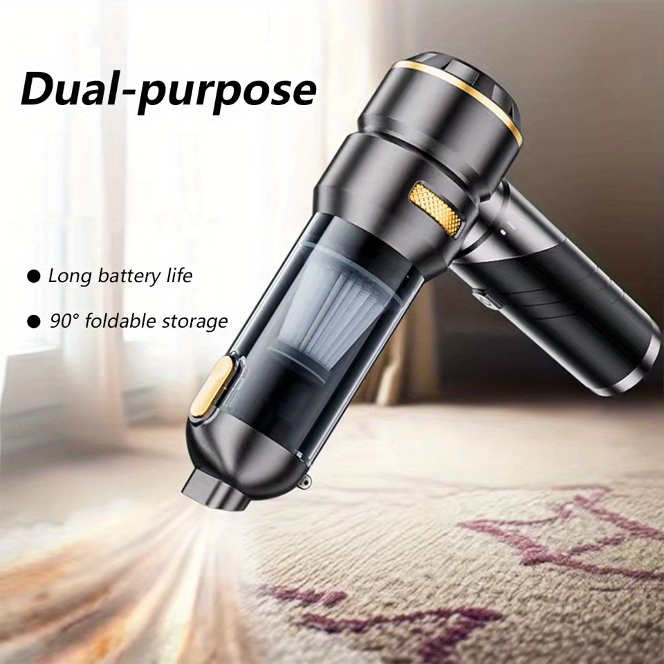High Power Portable Car Vacuum Cleaner, 25000PA with Air Duster